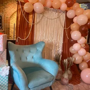 Special chair set  and up for a bridal Shower