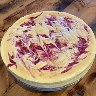 House made red raspberry cheesecake