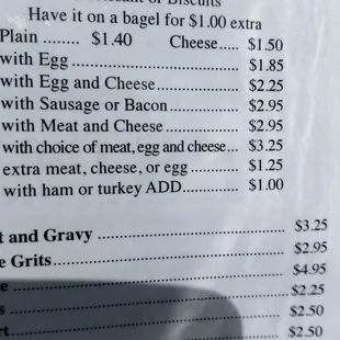 Sample shot of menu...