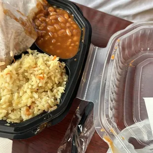 a meal in a plastic container