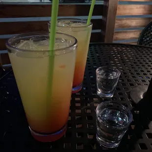 Tequila Sunrises and Patron Shots