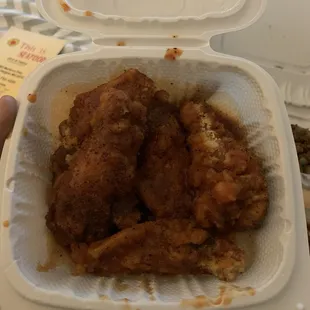Hot lemon pepper wings