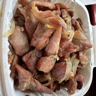 Order of smoked meat. Allllllmost tasted like glazed ham - so much better!