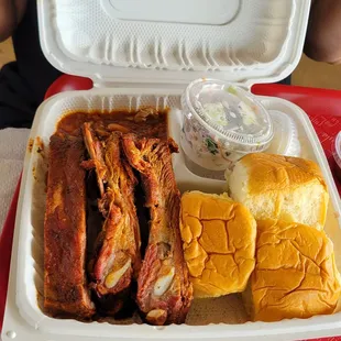 Pork rib plate.