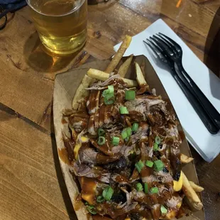 Loaded Fries with Pork