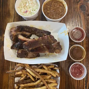 Dry Rubbed Baby Back Ribs meal