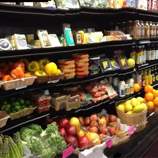 the produce section of a grocery store