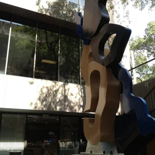 Artwork in the courtyard in front of Thistle