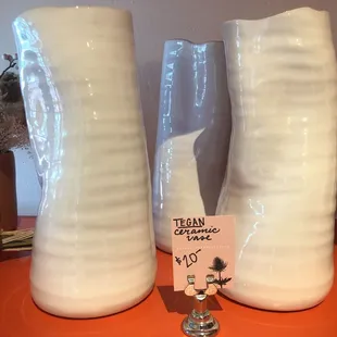 Handmade vases