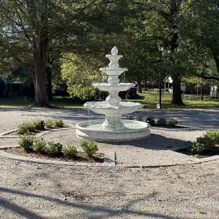 water fountain at Thistledome House