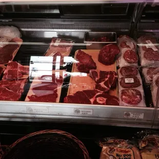a display of meat