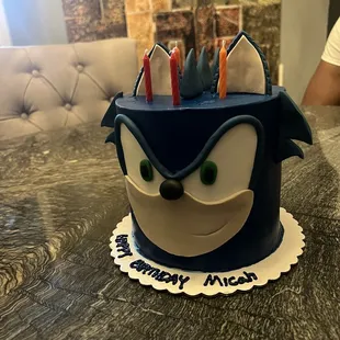 sonic the hedger birthday cake