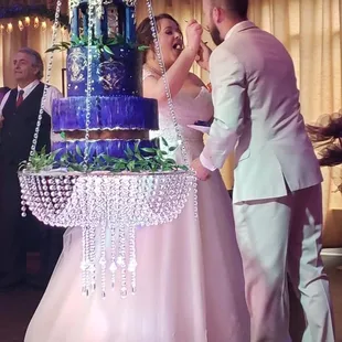 Hanging wedding cake