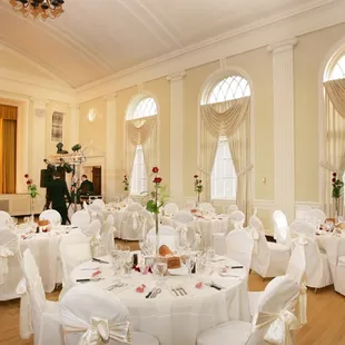 The Grand Ballroom...ready for the celebration.