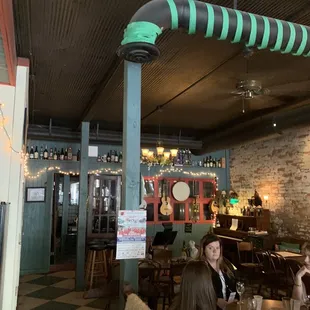 a view of the dining area