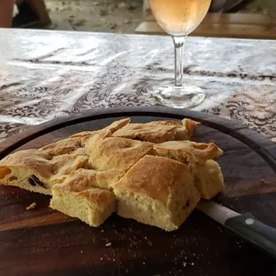 Rosemary olive focaccia.