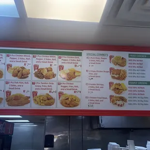 Menu board