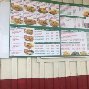 Drive Thru Menu
