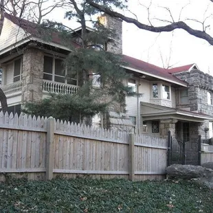 His beautiful stone home