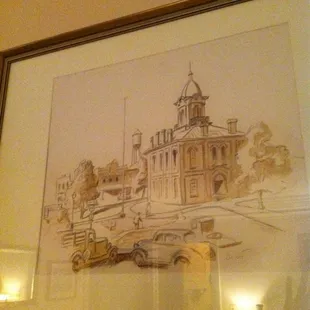 Sketch for the painting "County Politics"