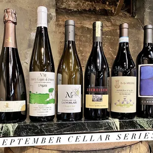 a selection of wines