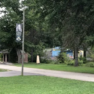Trails and the swimming area