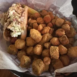 Hotdog w/ Okra