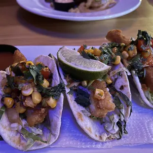 Delicious fish tacos!