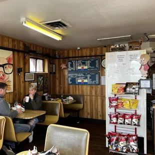 a man and a woman sitting at a table