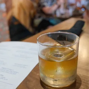 Maker's Mark, on the rocks