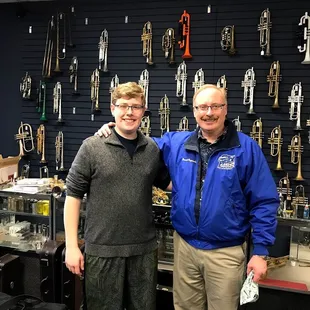 Dave and his son in from South Dakota State University