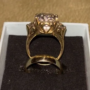 Side view of my band and polishing they did on my rings.