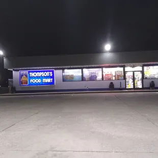 the front of the store