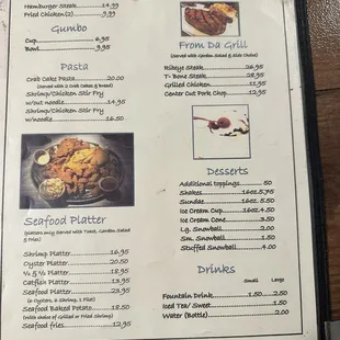 11/15/23 menu