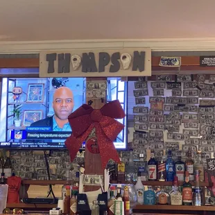 Bar area and counter