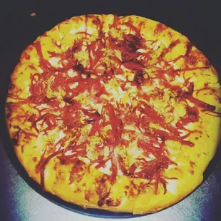 Reuben pizza