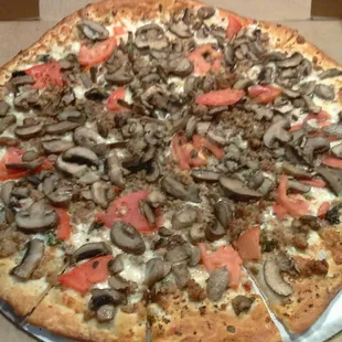 pizza, food