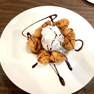 Fried Banana with Ice Cream