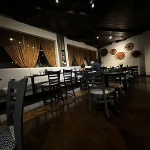 the dining area