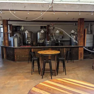 Rear patio where they make the stuff