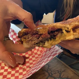 Brisket Cheese Sandwich