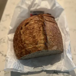 White sourdough bread