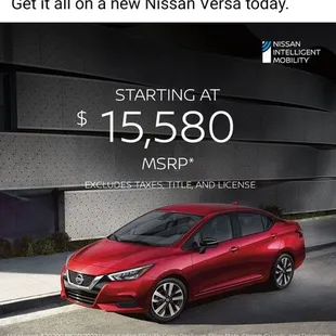 The true price of the car from Nissan USA .com