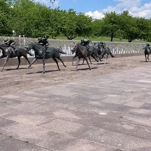 Horse statues