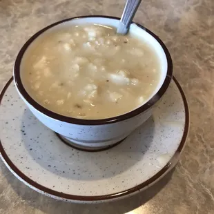 Creamy wild rice soup