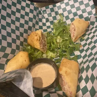 Reuben Egg Rolls