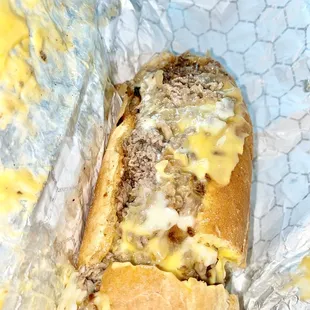 "Original Cheesesteak" (provolone also added) @ Those Guys Pies - 6/27/22