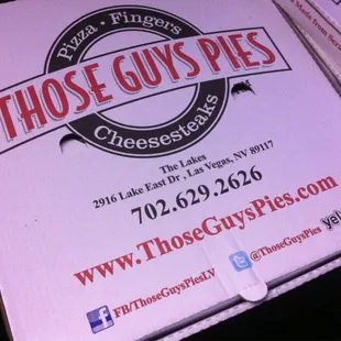 Those Guys Get Social Media...check out the logos on the box...there's even YELP!