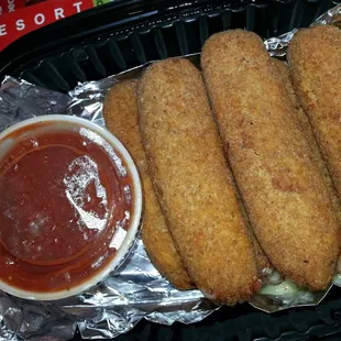 Mozzarella sticks made especially for us!
