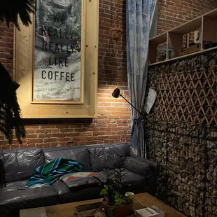 a couch and coffee table